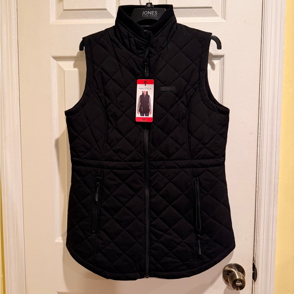Nautica Women's Black Quilted Vest